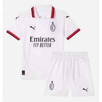 AC Milan Alvaro Morata #7 Fußballbekleidung Auswärtstrikot Kinder 2024-25 Kurzarm (+ kurze hosen)